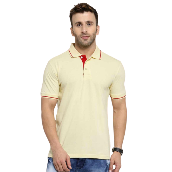 Scott Organic Polo with Tipping T-Shirt