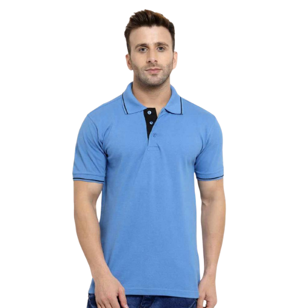 Scott Organic Polo with Tipping T-Shirt