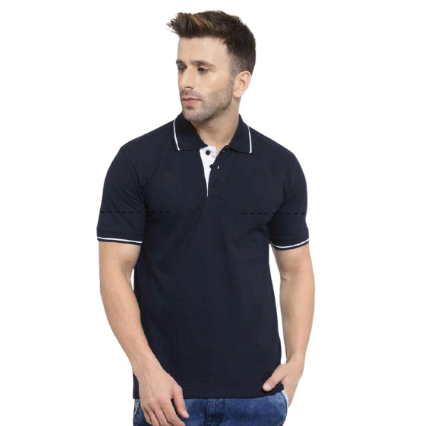 Scott Organic Polo with Tipping T-Shirt