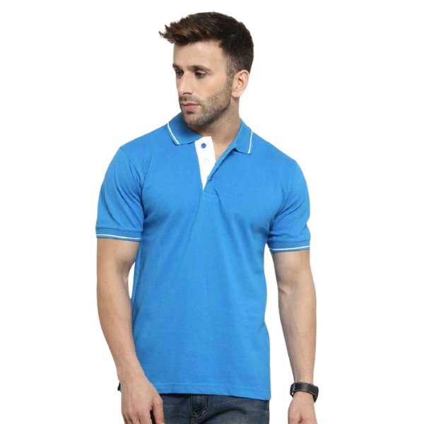 Scott Organic Polo with Tipping T-Shirt