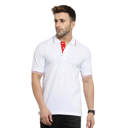 Scott Organic Polo with Tipping T-Shirt