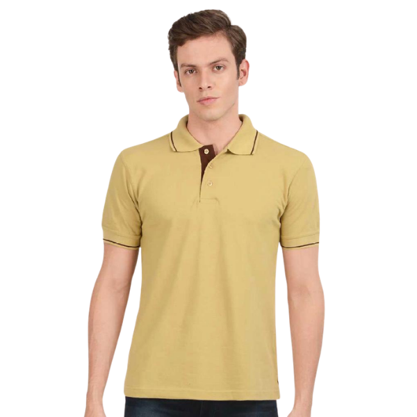 Scott Organic Polo with Tipping T-Shirt